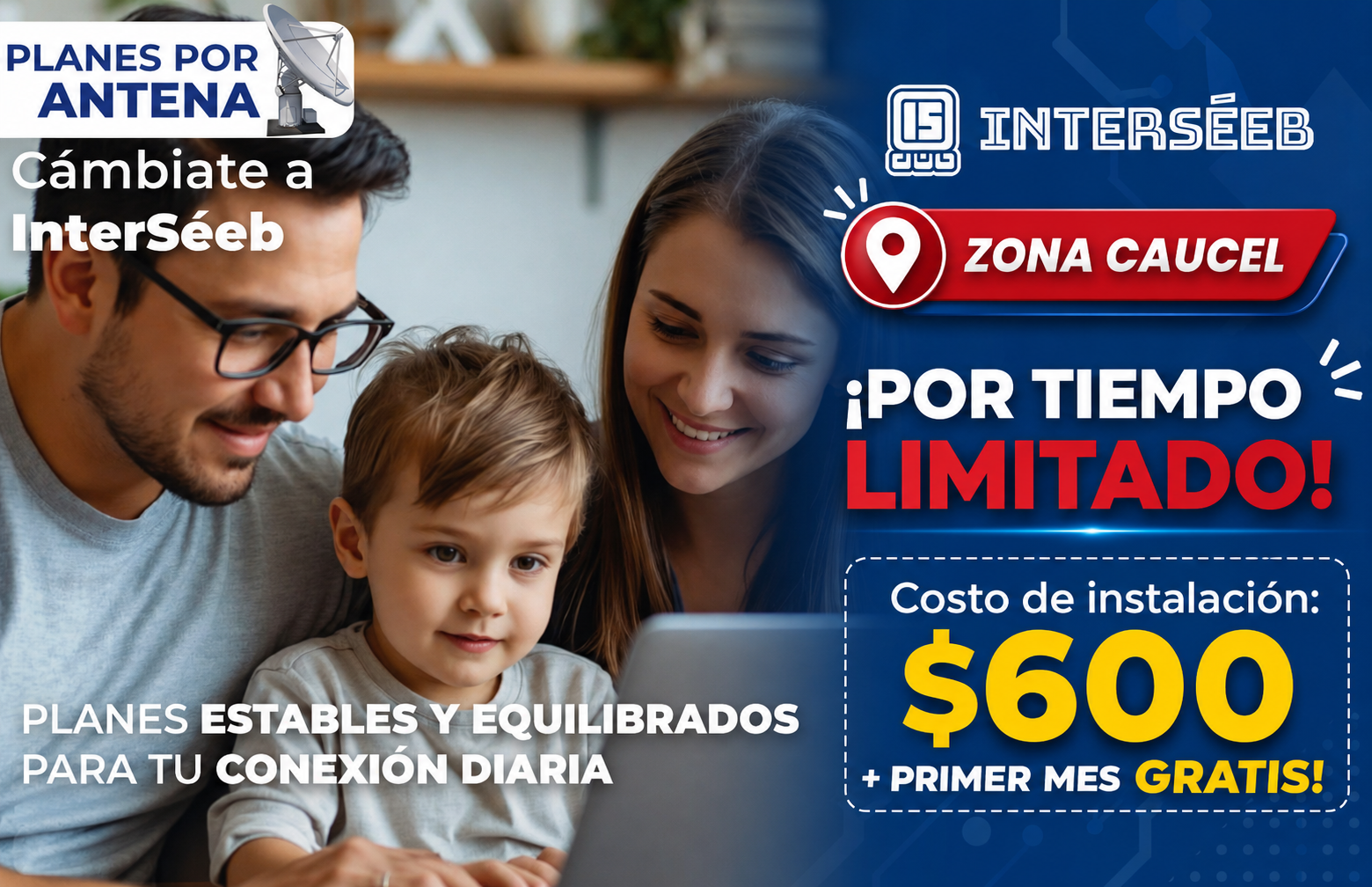 Promoción Internet por Antena Zona Caucel